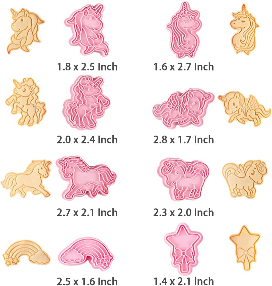 Unicorn Cookie Cutter and Stamp Set